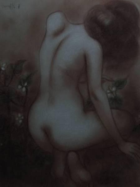 古沢　岩美、どくだみ、希少大判画集画、新品額装付、状態良好