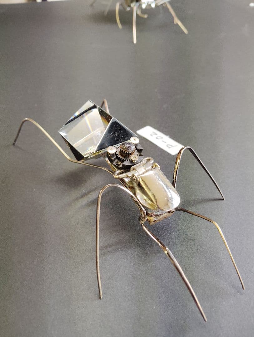 金属製昆虫型アート作品 スチームパンクP02