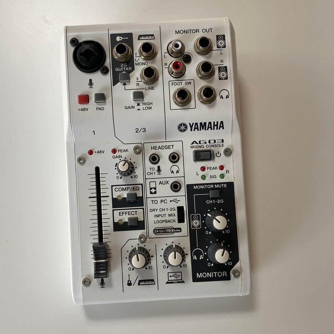【動作確認済み】YAMAHA AG03 オーディオインターフェイス