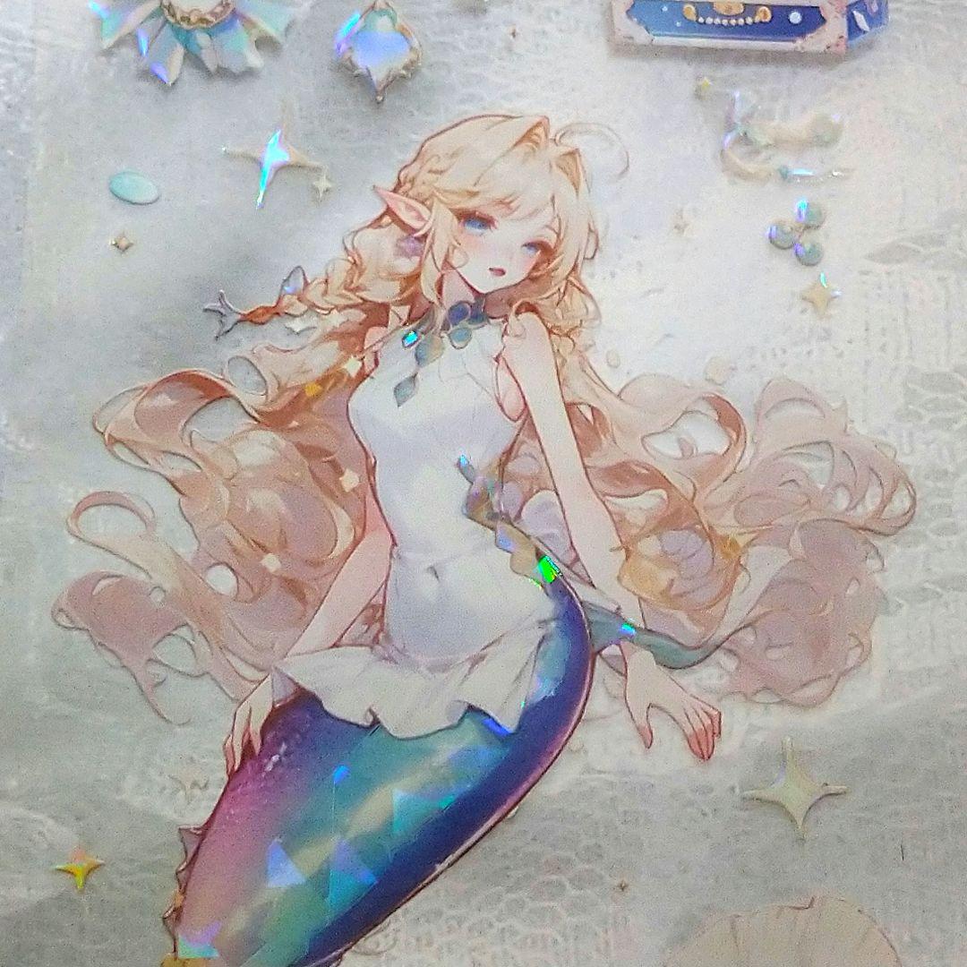 ✩再販✩J762＃深海灵动(贝壳光)未定义切り売り海外人物マステ女の子