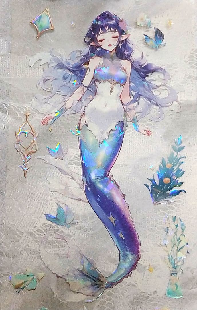 ✩再販✩J762＃深海灵动(贝壳光)未定义切り売り海外人物マステ女の子