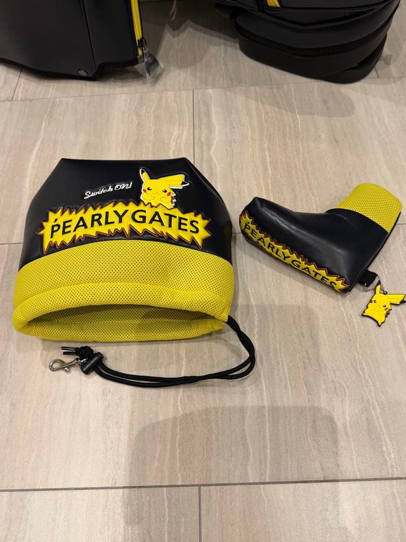 ひろと パーリーゲイツ キャディバッグ ピカチュウ ヘッドカバー付き