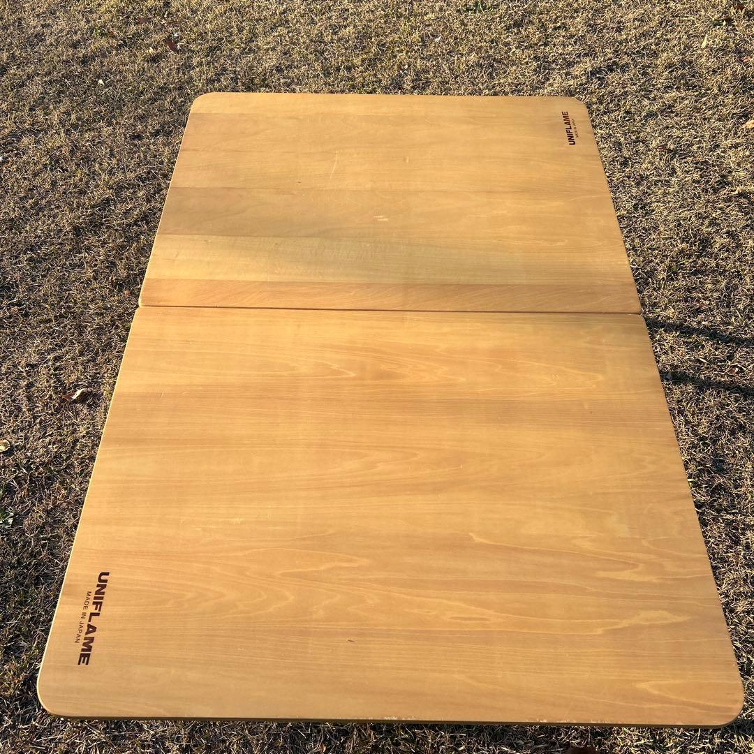 UNIFLAME アウトドアテーブル 木製折りたたみ（廃盤UFテーブル1100）