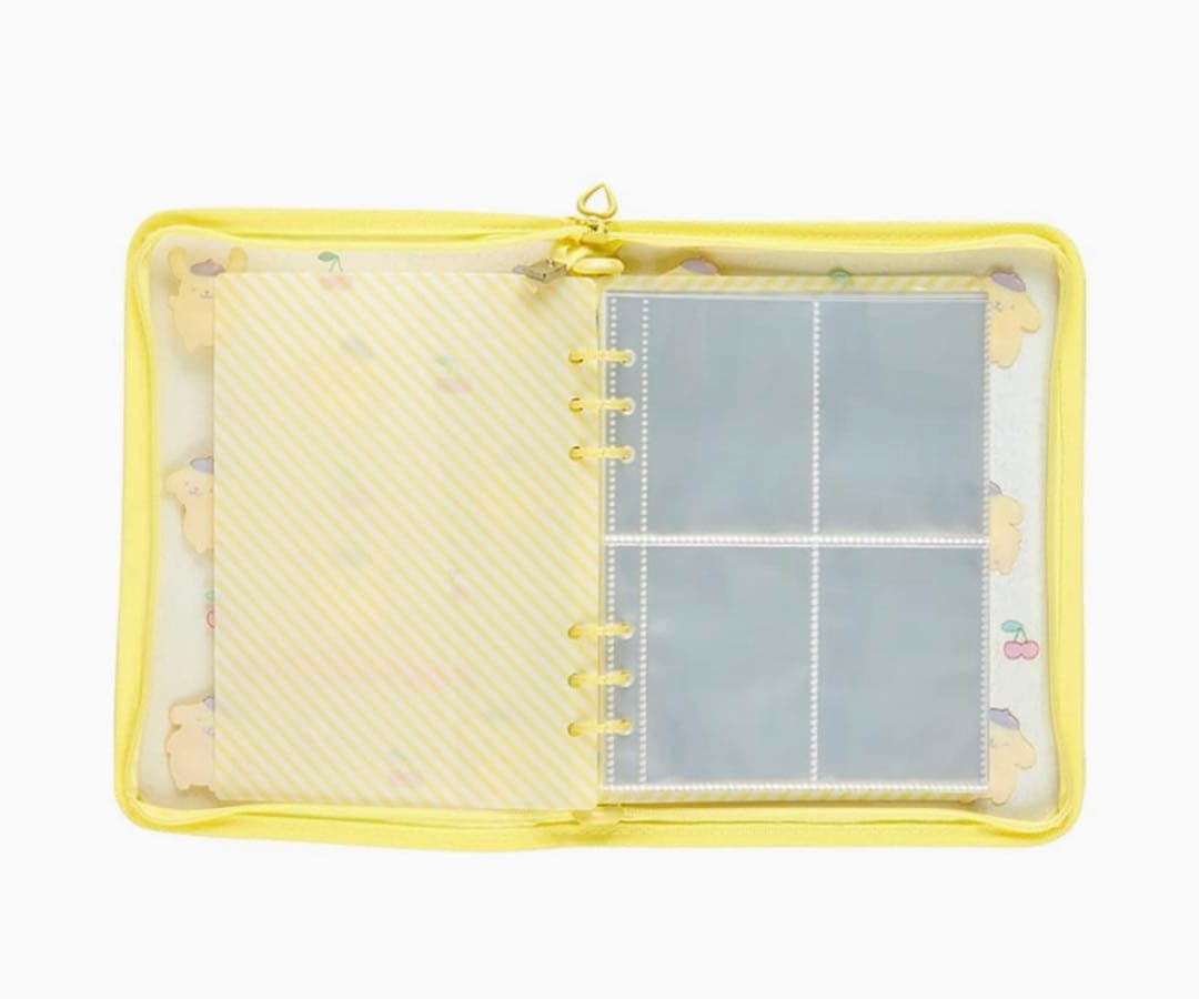 サンリオ　ポムポムプリン　クリアバインダー　シール帳　シールバインダー