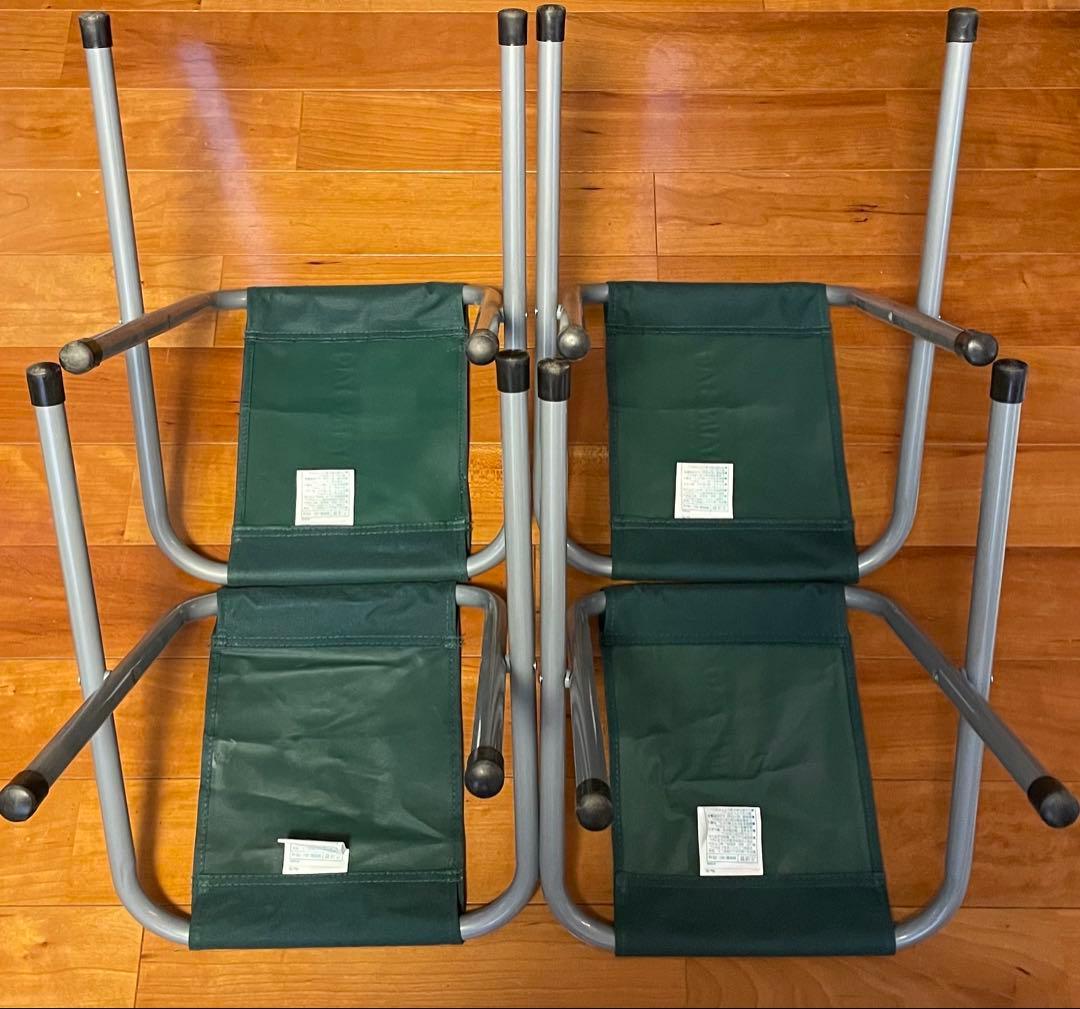 CAPTAIN STAG⭐︎折りたたみテーブルとチェア4人用/高さ調整可