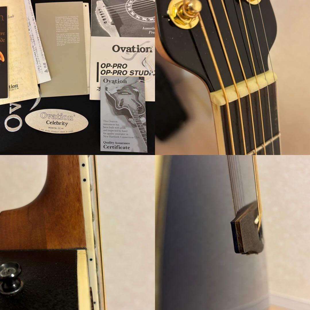 ＜動作美品＞OVATION CC44 ケース付き　ブルー