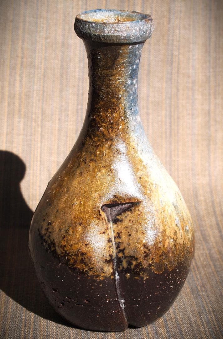 人気作家★大岩智之【師：隠崎隆一】★黒備前徳利★共箱