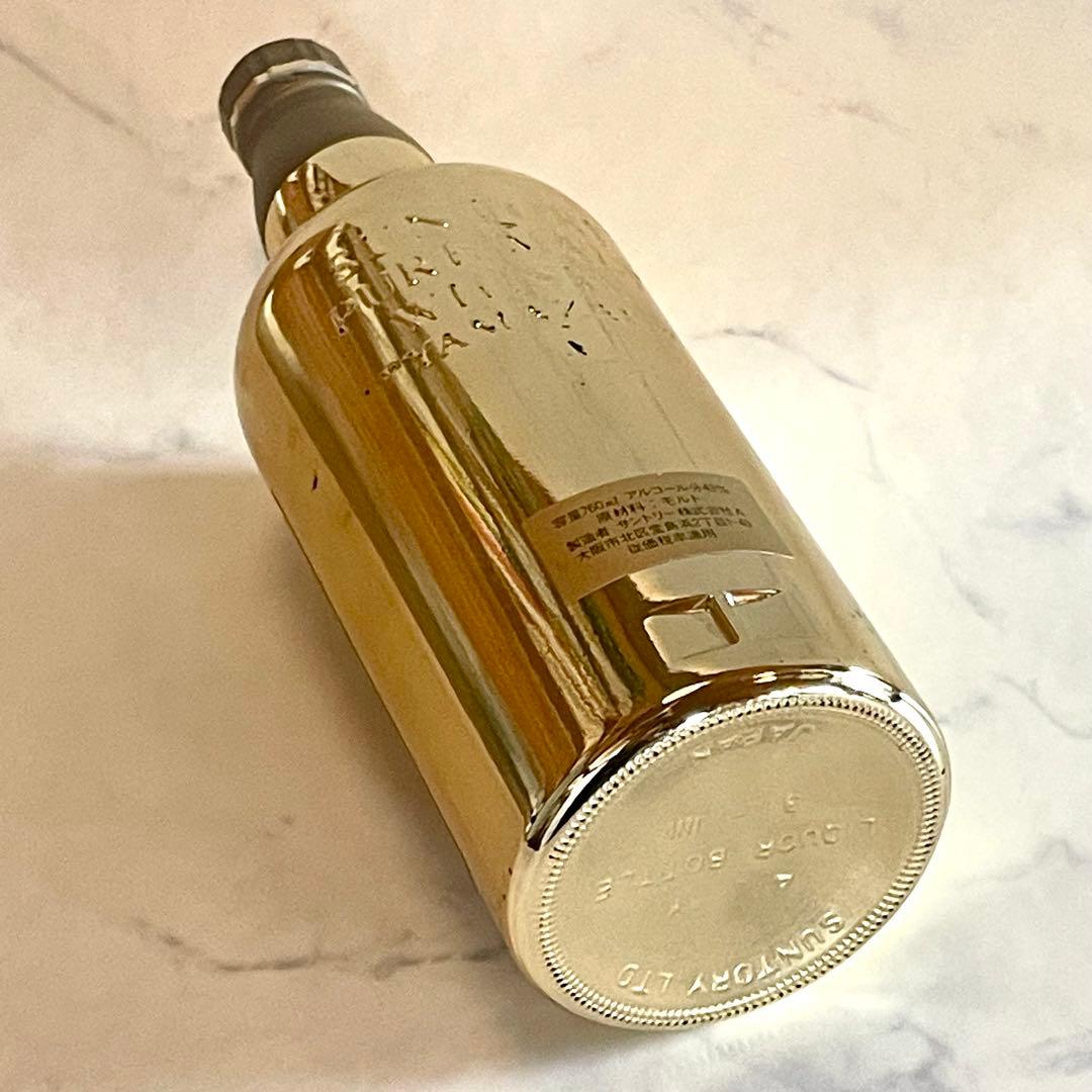 【激レア】サントリー　山崎　６０周年記念 ゴールドボトル　空き瓶　メッキ剥離有り