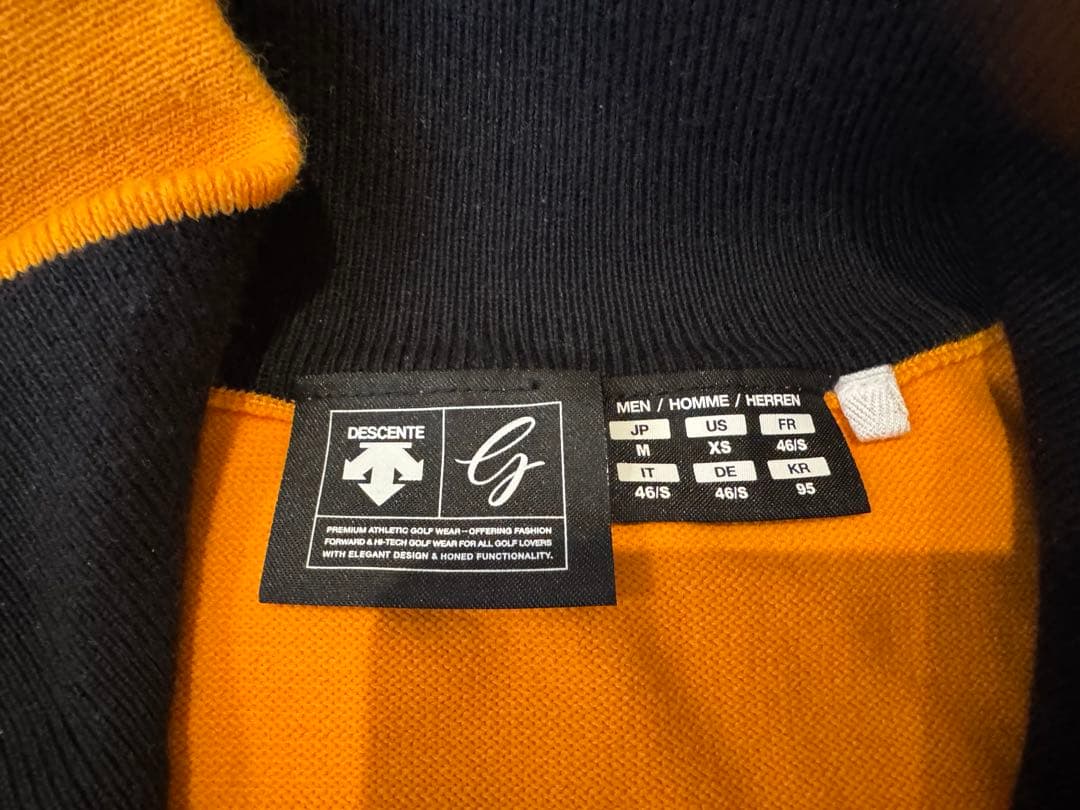 DESCENTE GOLF デサント ニット ジップジャケット Mサイズ