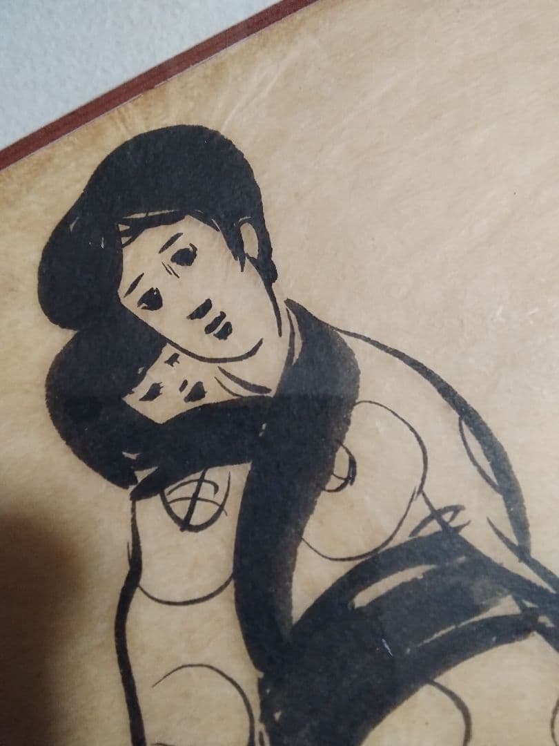 竹久夢二　十六の母　真作水彩画肉筆0号買取価格10万から300万円