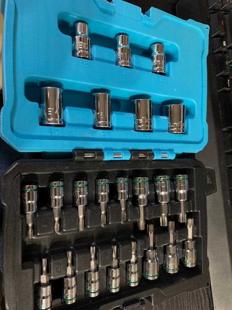 CRV鋼製 23点セット トルクスビットソケットセット