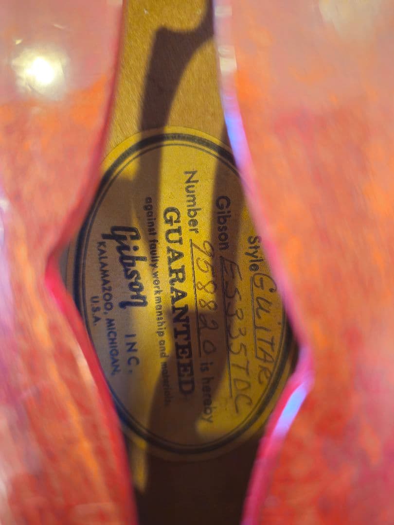 ヴィンテージGibson1970−72年製 ES-335TDCハードケース付き