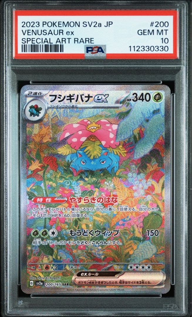 PSA10 3連番】御三家SAR リザードン フシギバナ カメックス