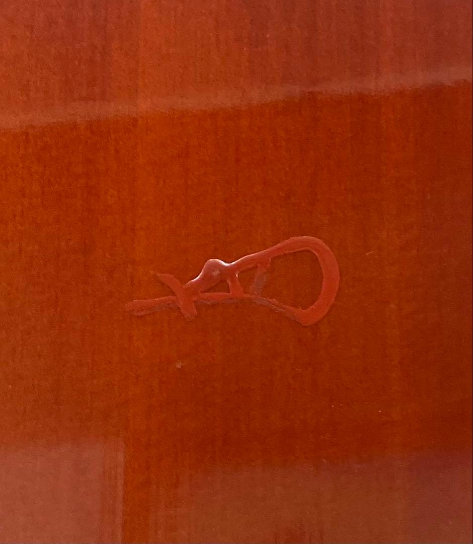 B416b「飛騨製 釣瓶水指」14代淡々斎宗匠箱書付　蓋に花押有　春慶塗