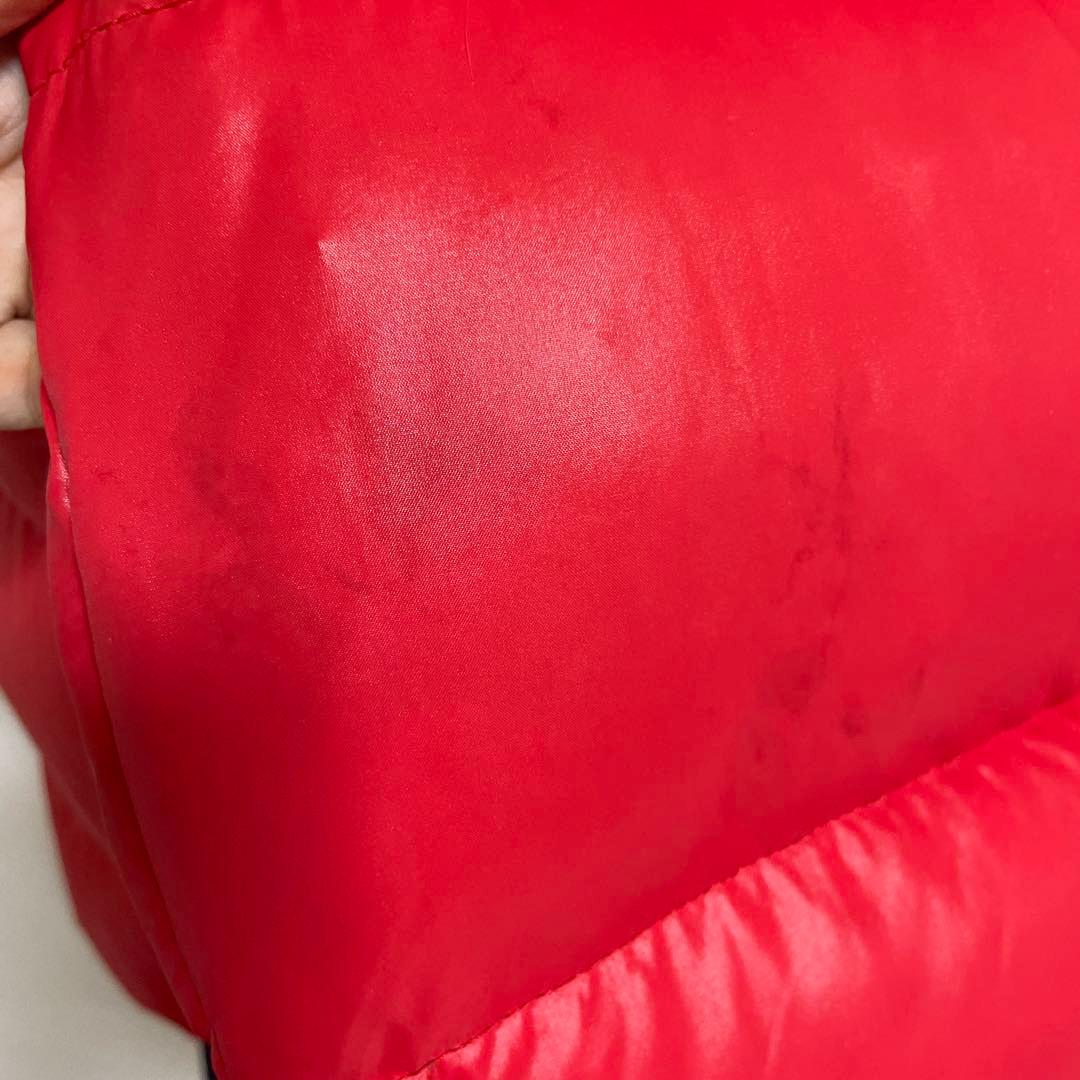 80年代　MONCLER×asics 赤 ダウンジャケット　サイズ165