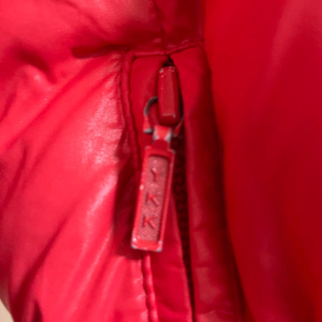 80年代　MONCLER×asics 赤 ダウンジャケット　サイズ165