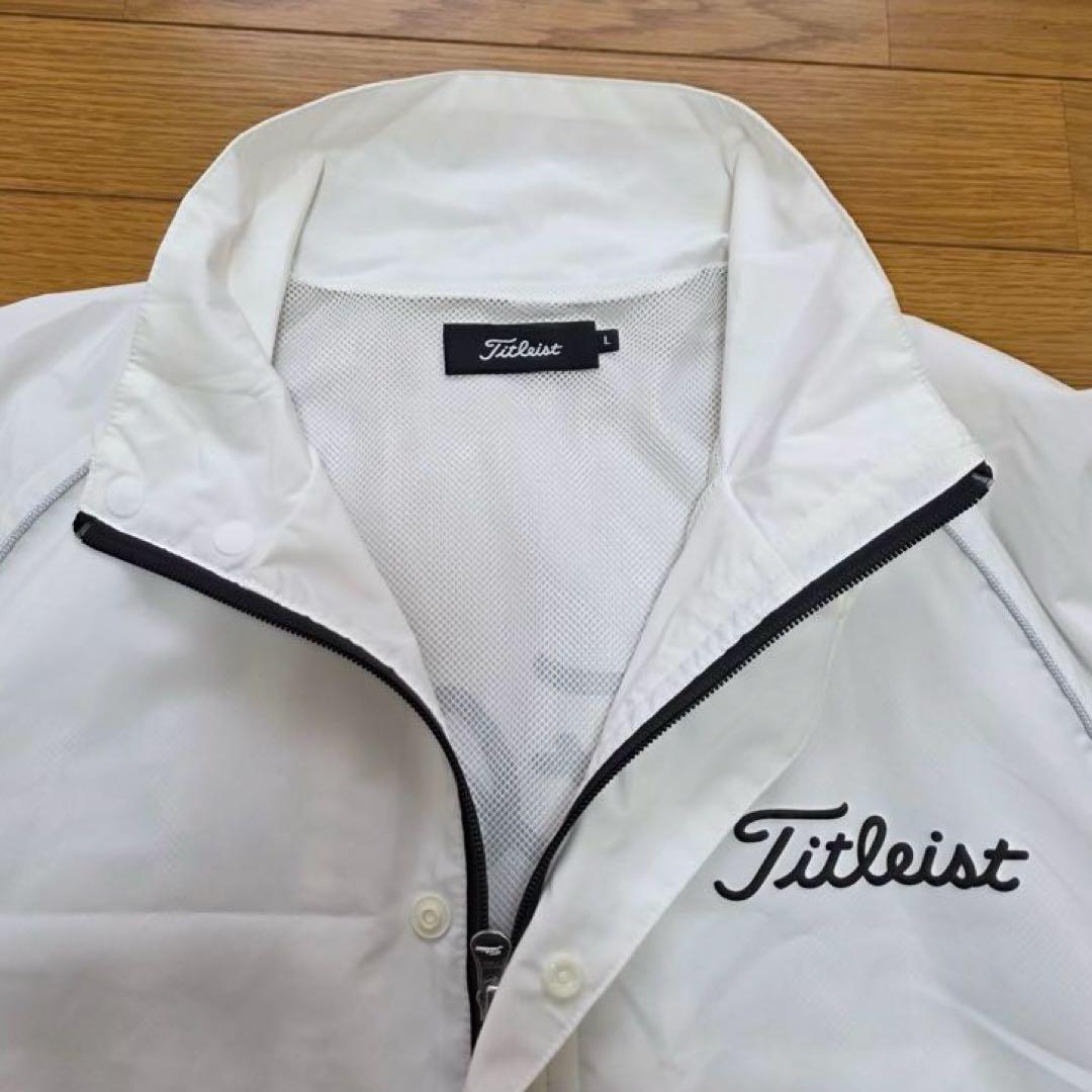 【美品】Titleist レインウェア セットアップ ホワイト/ブラックL