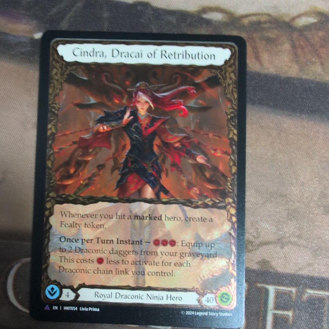 FaB　報復のドラカイ、シンドラ 　Marvel ColdFoil Cindra