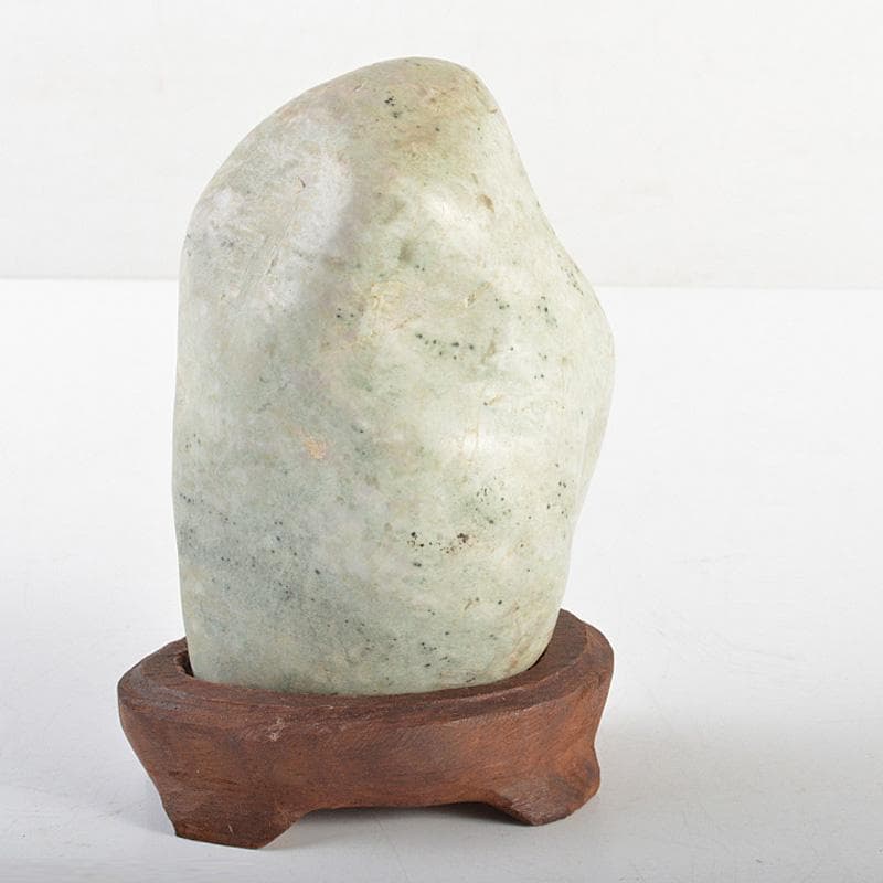 天然石　鑑賞石　翡翠石　緑石　原石　置物　重さ約745g　C　R7024