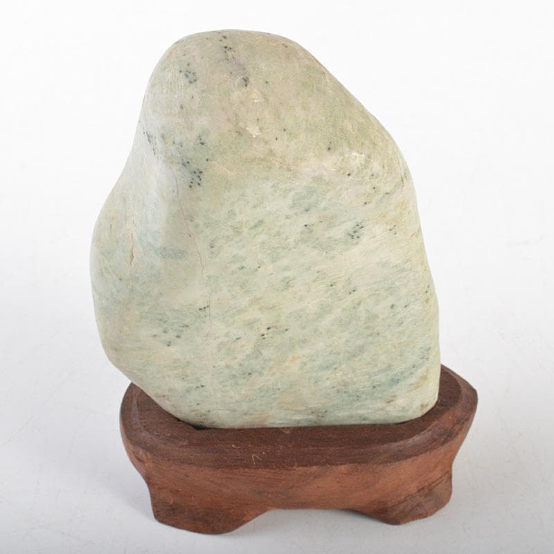 天然石　鑑賞石　翡翠石　緑石　原石　置物　重さ約745g　C　R7024