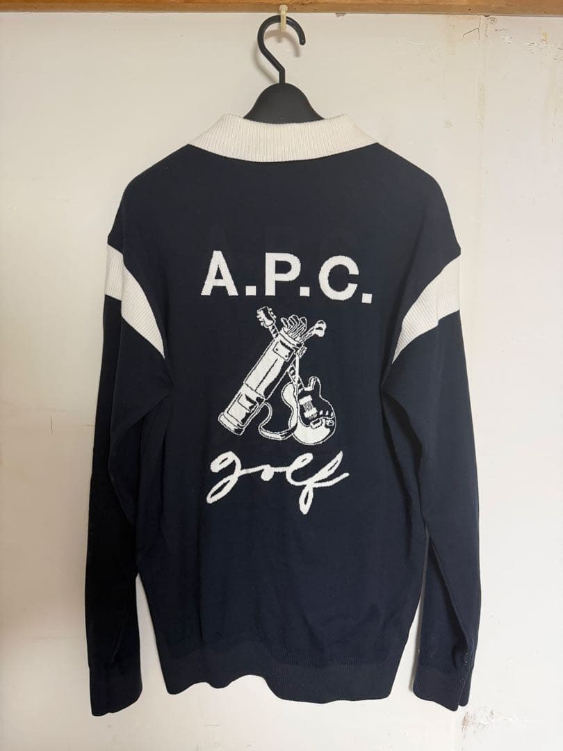 A.P.C. ゴルフ ポロシャツ Lサイズ ネイビー