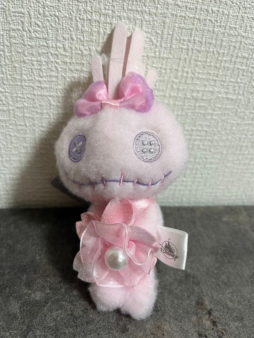 スティッチ＆スクランプ ぬいぐるみ キーホルダー