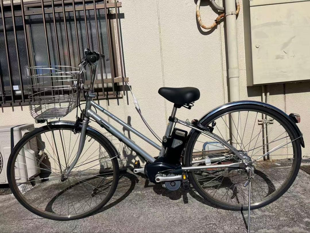 480 パナソニック 電動アシスト自転車 27インチ　6.6AH 充電器付き