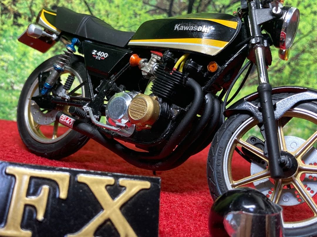 え？さん専用アオシマ★Z400FXタイガーカラー製作品(素人作品)★