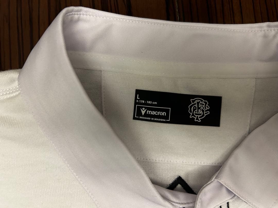 【新品未使用】Macron 2024年 ラグビー バーバリアンズ　長袖ポロ　L