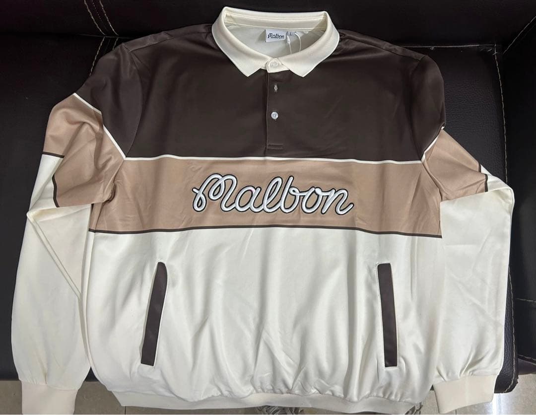 即日発送25 Malbon メンズトップスゴルフウェアスウェットL