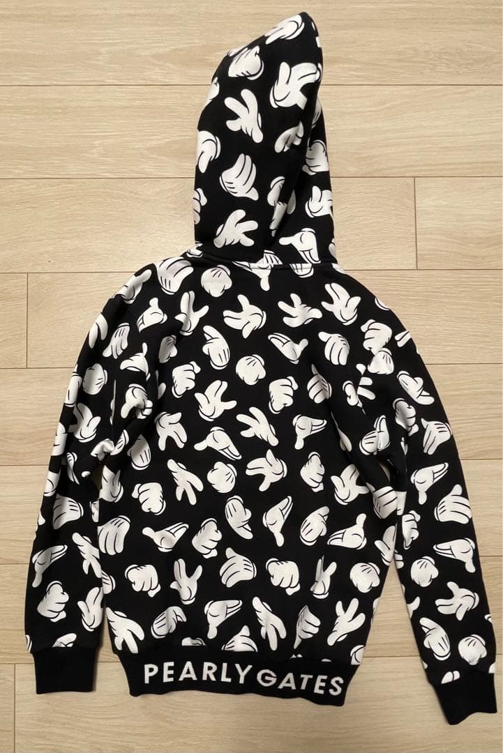 新品　パーリーゲイツ　ミッキーマウス　裏起毛スウェットパーカー　セットアップ