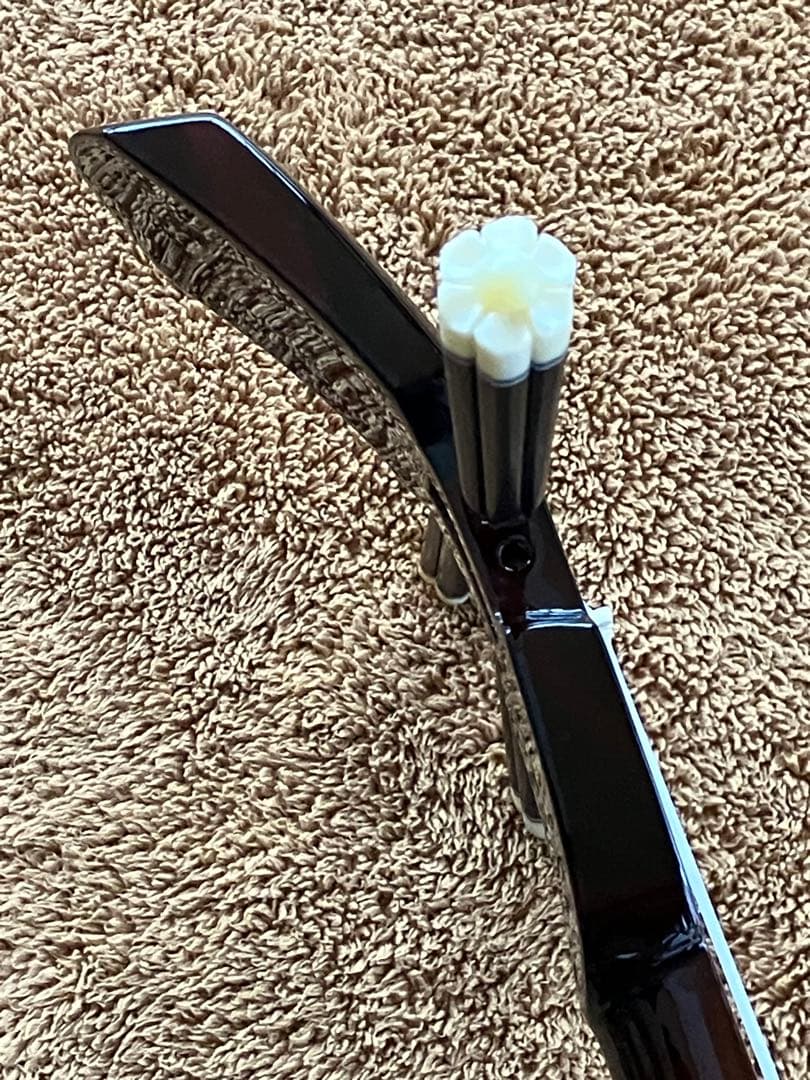 沖縄三線コウタ上質黒檀南風原型本皮一枚張りスンチ塗り期間限定出品