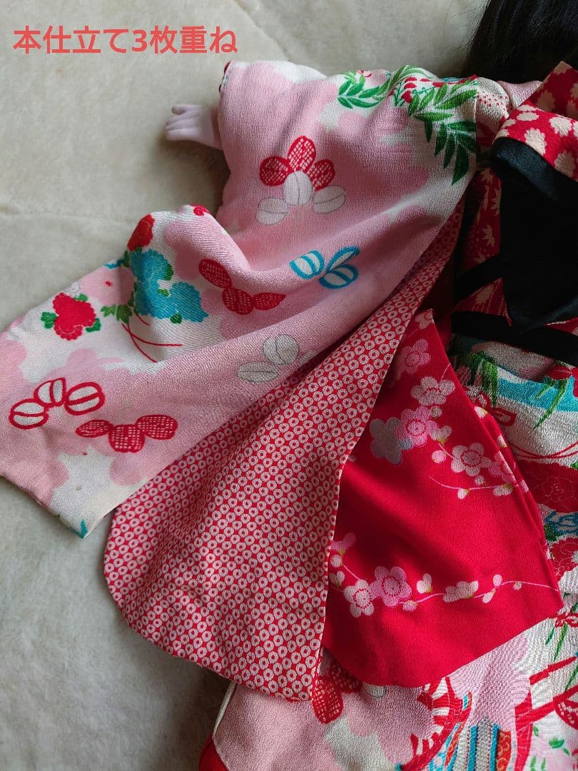 大正期　光龍斎　人毛張替え+修復　15号52cm お着物お任せ　お人形だけでも可