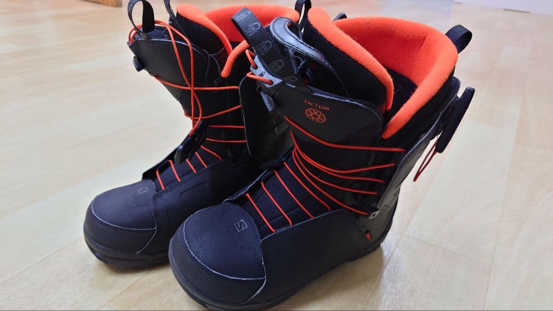 ＊美品Salomon 　FACTION スノーボードブーツ 黒サイズ26.5cm