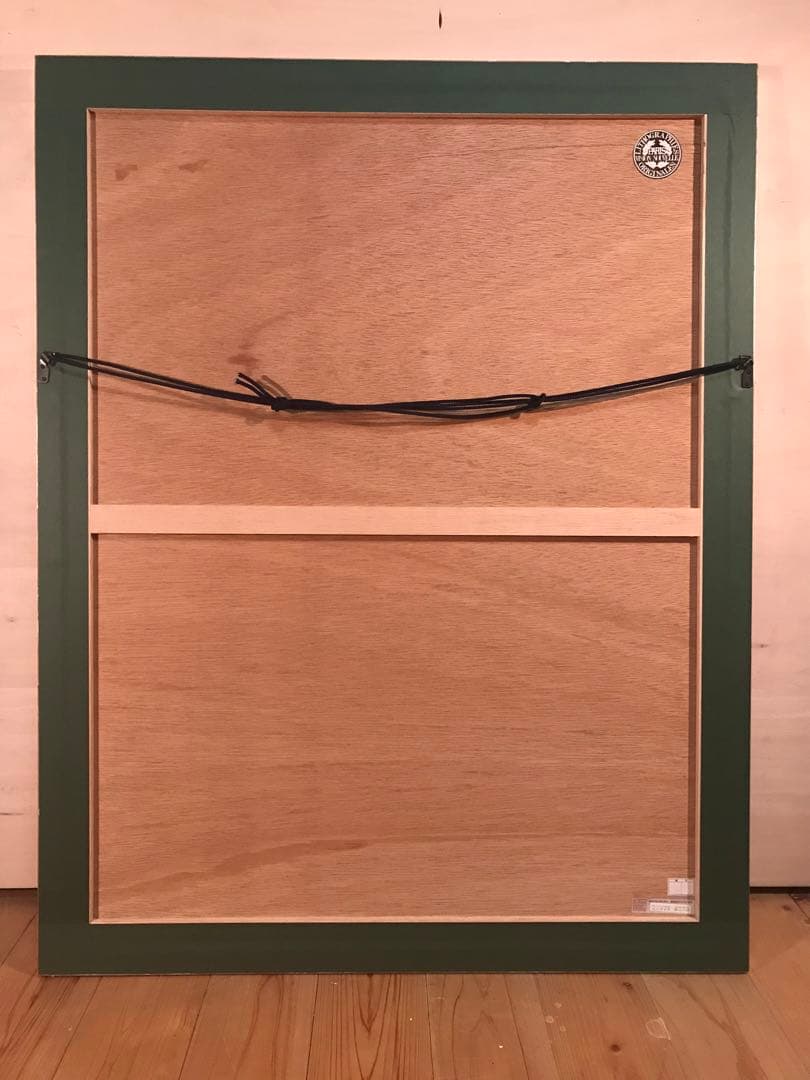 ジャンセン　「緑のリボン」　リトグラフ　直筆サイン・エディション有り