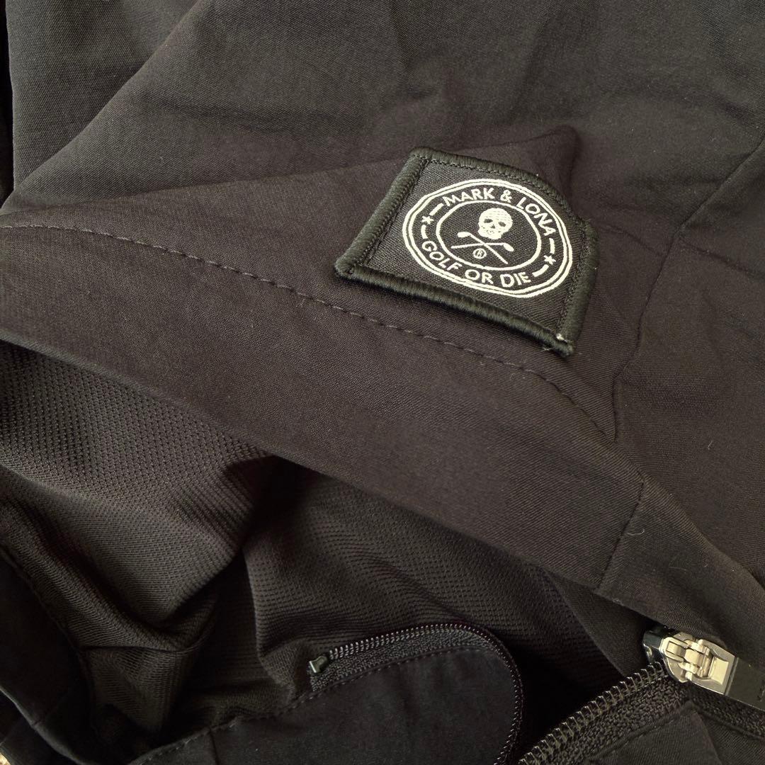 マークアンドロナ　防寒　裏地付き　ジョガーパンツ　黒　2WAY S〜M相当　46