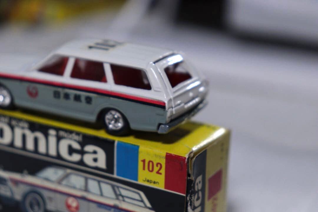 日本製　国産　トミカ　　日本航空　セドリックワゴン　連絡車　102