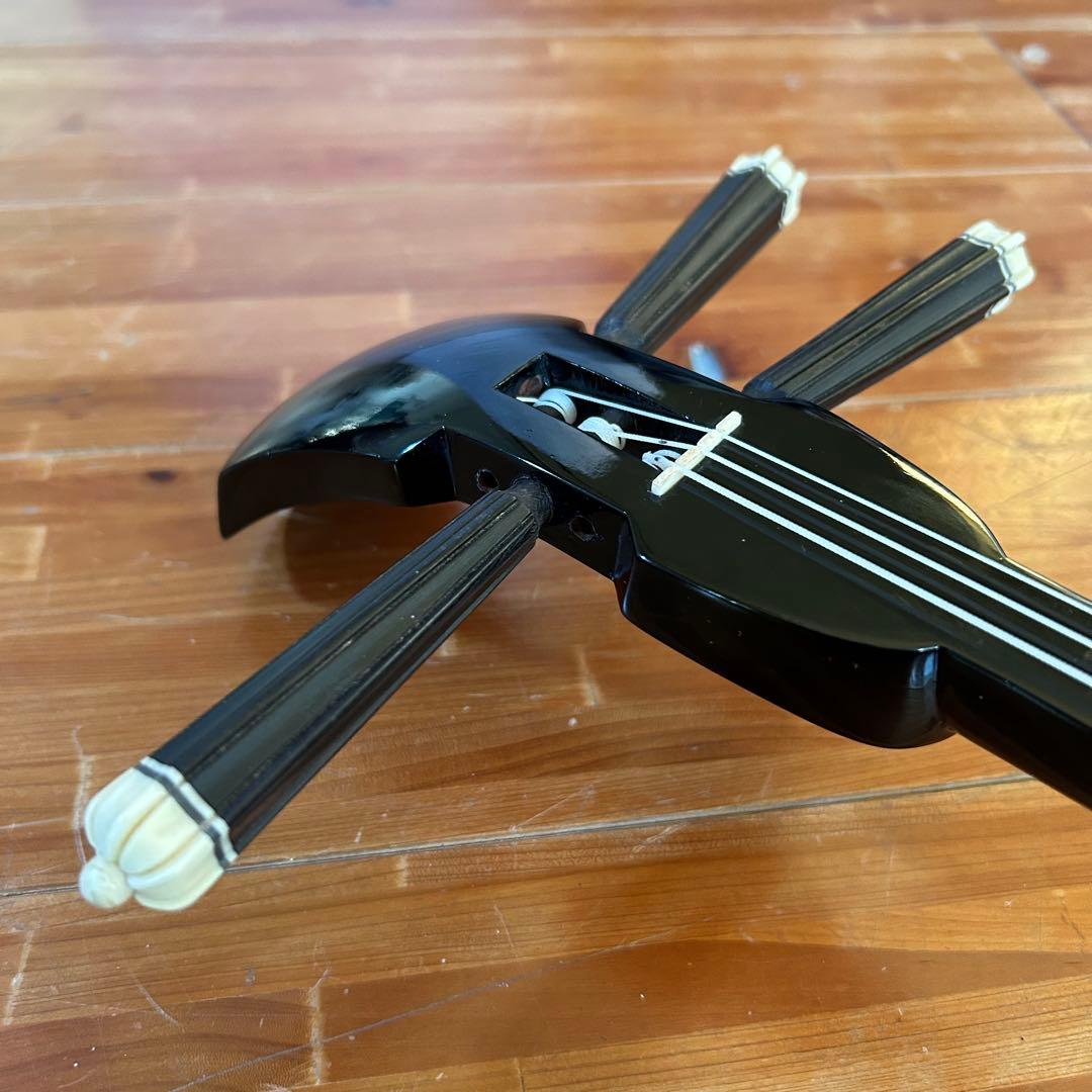 ◼️宮古島から①◼️本皮強化張り三線◼️黒檀◼️良音◼️サンプル音源あり◼️ハードケース付き