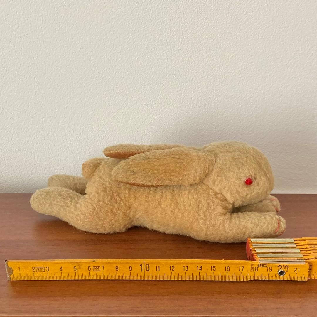 赤い目のウサギ　ぬいぐるみ　ドイツ　ヴィンテージ