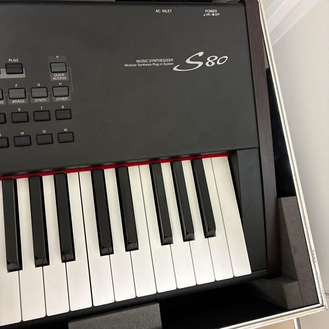 【88鍵シンセ】ヤマハS80 シンセサイザー 88鍵 ピアノ鍵盤ヤマハのケース付