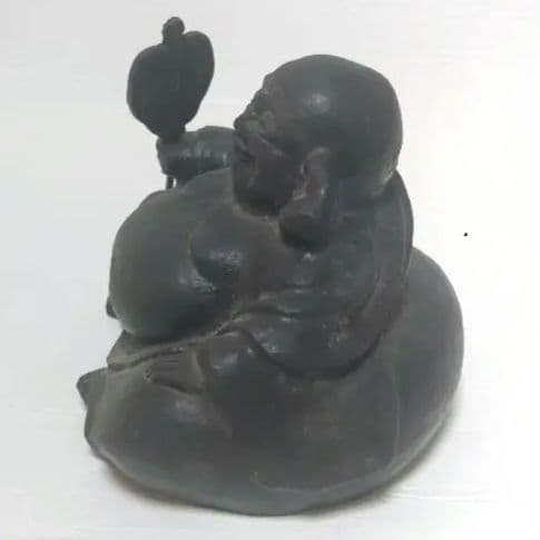 布袋様　秀峰　銅製　七福神　骨董　ミ10