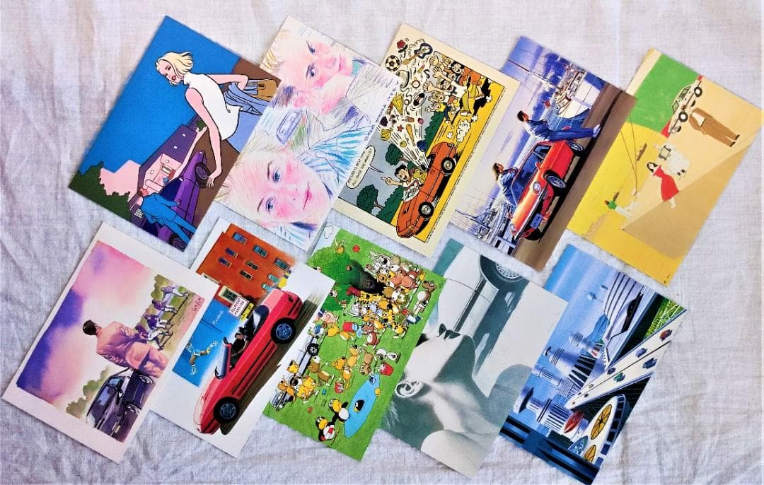 【再値下げ】MAZDA オリジナルイラスト ポストカード10枚セット