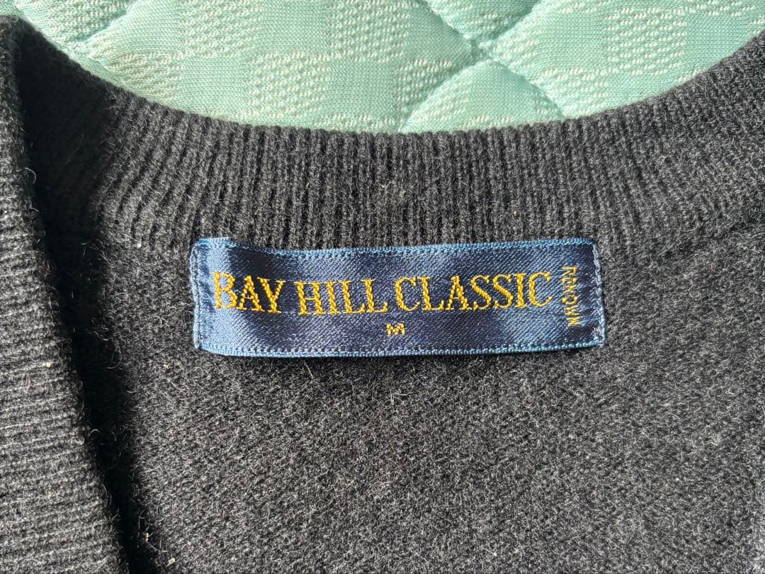 新品同様 メンズ BAY HILL CLASSIC カシミアセーター M 黒