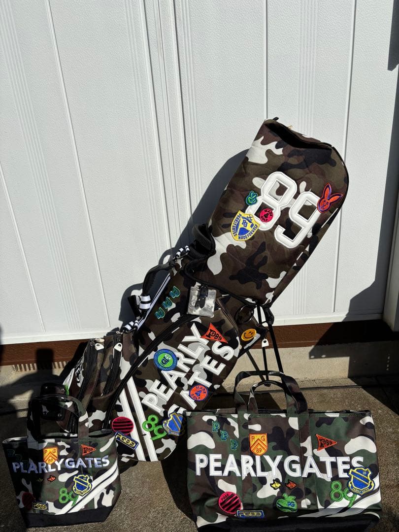 PEARLY GATES 迷彩スタンドバッグ &ヘッドカバー&ロッカーバックほか