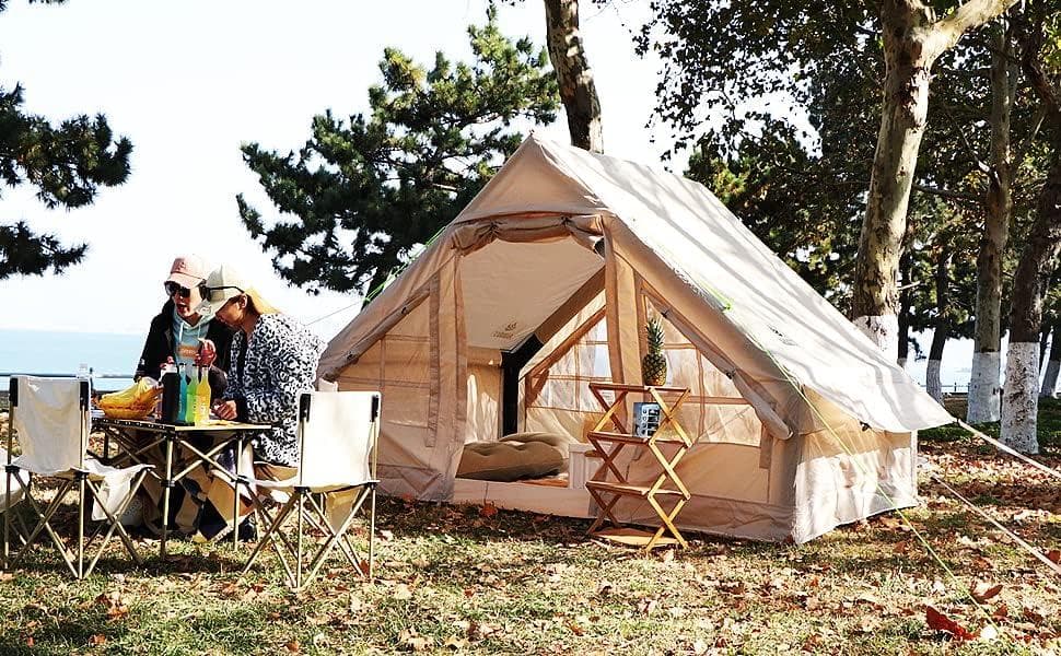 エアーテント インフレータブルテント 3~4人用 収納コンパクト&かんたん設営