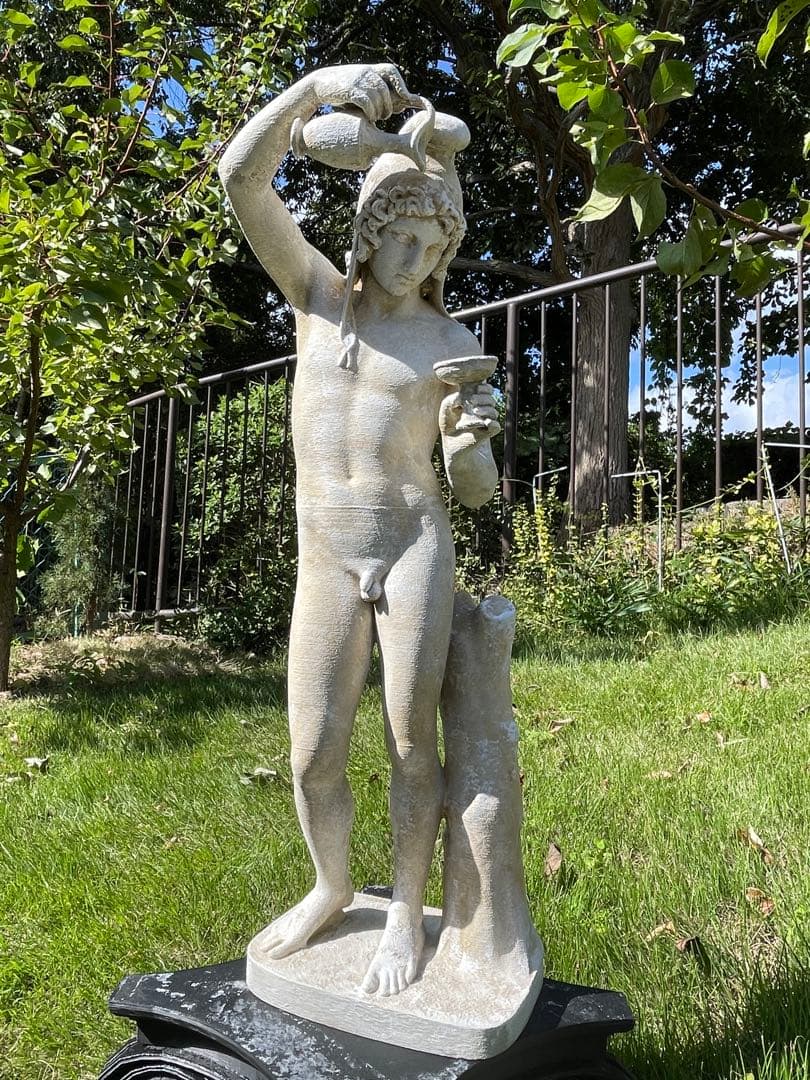 ガニメデの像 ギリシャ神話の彫刻 高さ60cm