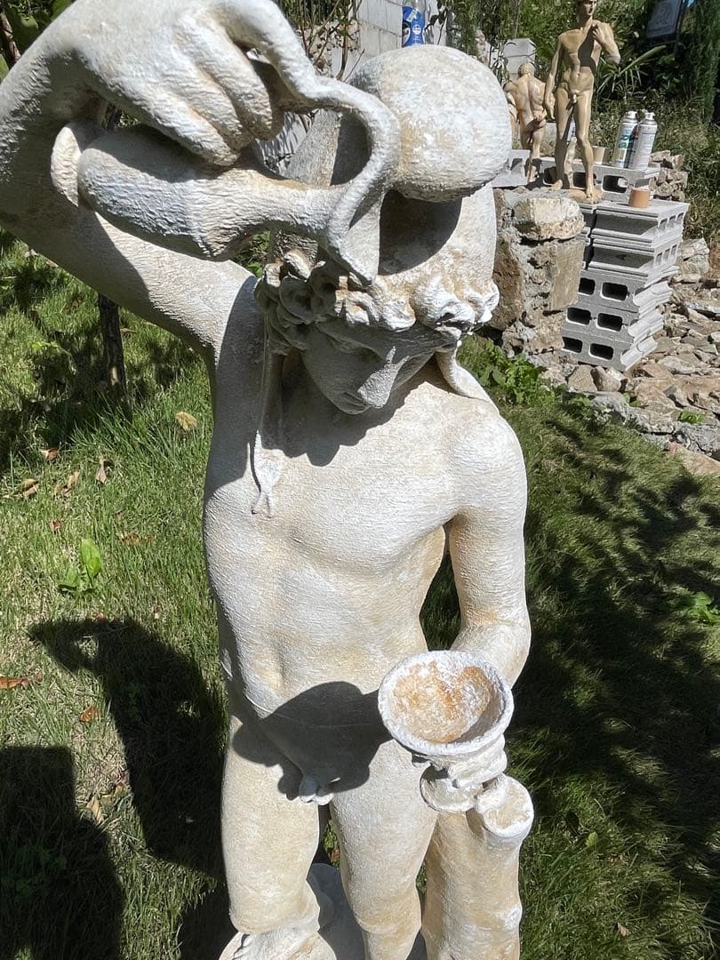 ガニメデの像 ギリシャ神話の彫刻 高さ60cm