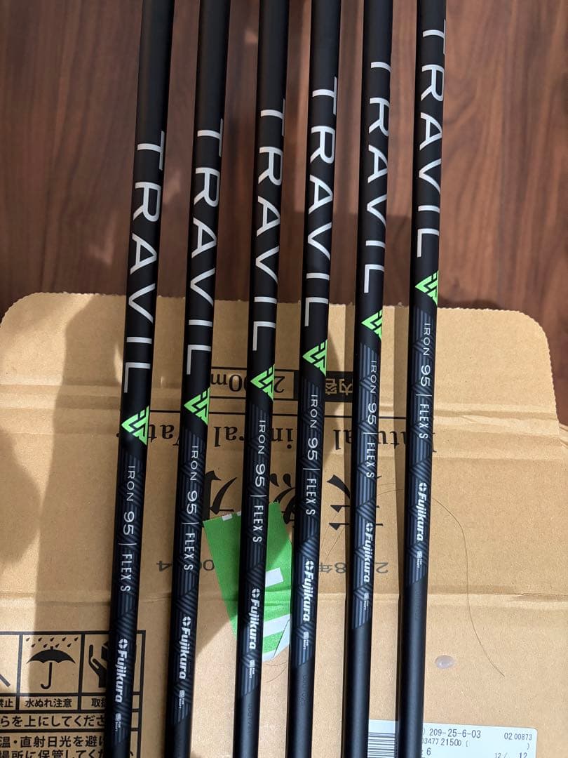 スリクソンzx5 mk2 5〜PW TRAVIL95 フレックスSシャフト 6本