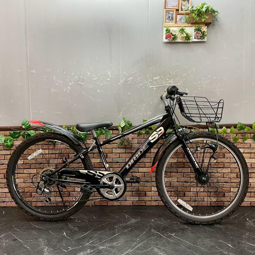 【91】子供用自転車 子供車 DRIDE ブラック 22インチ