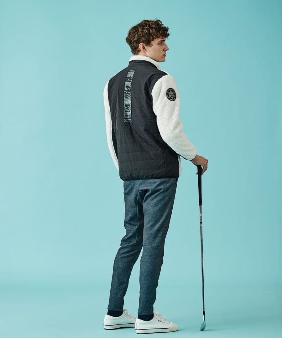 【新品タグ付き】23区GOLF ジャケットM ゴルフウェア ホワイトボアアウター